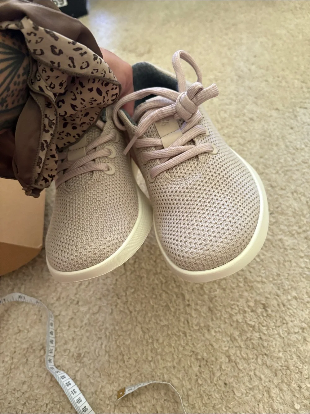 allbirds Women’s tree runner  Knit Sneakers — Rugged beige